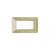 PLACCA 4 POSTI COMPATIBILE BTICINO MATIX ORO SATINATO AM4804
