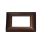 PLACCA 4 POSTI COMPATIBILE BTICINO MATIX BRONZO