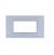 art PLACCA 4P VETRO BIANCO COMPATIBILE LIVING BTICINO