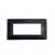 PLACCA 6 POSTI COMPATIBILE BTICINO MATIX NERO TABACCO
