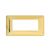 PLACCA 6 POSTI COMPATIBILE BTICINO MATIX ORO LUCIDO.