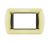 art PLACCA 3P ORO METALLO COMPATIBILE LIVING BTICINO