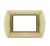 art PLACCA 3P ORO SPAZZOLATO METALLO COMPATIBILE LIVING BTICINO