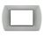 art PLACCA 3P GRIGIO CHIARO METALLO COMPATIBILE LIVING BTICINO