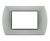 art PLACCA 3P GRIGIO CHIARO METALLO COMPATIBILE LIVING BTICINO