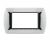 art PLACCA 4P CROMO METALLO COMPATIBILE LIVING BTICINO