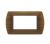 art PLACCA 4P CILIEGIO METALLO COMPATIBILE LIVING BTICINO
