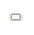 PLACCA 4 POSTI METALLO COMPATIBILE BTICINO LIVING BIANCO