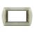 PLACCA 4 POSTI METALLO COMPATIBILE BTICINO LIVING BRONZO