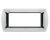 art PLACCA 7P CROMO METALLO COMPATIBILE LIVING BTICINO