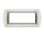 art PLACCA 7P ARGENTO METALLO COMPATIBILE LIVING BTICINO