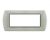 art PLACCA 7P GRIGIO METALLO COMPATIBILE LIVING BTICINO