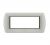 art PLACCA 7P PLATINO METALLO COMPATIBILE LIVING BTICINO