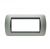 PLACCA 7 POSTI METALLO COMPATIBILE BTICINO LIVING CHAMPAGNE