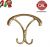 PORTA ABITO 125X115 OTTONE LUCIDO ELVIS 880