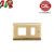 PLACCA SCHUKO+1P OTTONE SATINATO BORDI LUCIDI serie MAGIC 9008