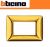 PLACCA 3 POSTI BTICINO MATIX ORO LUCIDO AM4803GOR