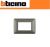 PLACCA 3 POSTI BTICINO MATIX COLORE IRON AM4803MIR