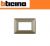 PLACCA 3 POSTI BTICINO MATIX COLORE TITANIUM AM4803MTA