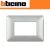 PLACCA 3 POSTI BTICINO MATIX COLORE BIANCO CALCE AM4803TBC