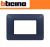PLACCA 3 POSTI BTICINO MATIX COLORE BLU STELLATO AM4803TBM