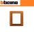 PLACCA 3+3 POSTI BTICINO MATIX COLORE ROSSO TERRA AM4826TRT