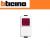 PULSANTE + PORTALAMPADA DIFFUSORE ROSSO BTICINO MATIX AM5057R