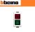 PORTALAMPADA CON DIFFUSORE ROSSO E VERDE BTICINO MATIX AM5064V