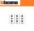 PRESA TRIPLEX BIPASSO 2P+T 16A  BTICINO MATIX AM5180/3 BIANCO