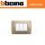 PLACCA 3 FORI BTICINO SERIE LUNA C4803/GM COLORE GIALLO METALLO