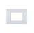 PLACCA 3P BIANCO METALLO COMPATIBILE AIR BTICINO