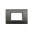 PLACCA 3P ANTRACITE METALLO COMPATIBILE AIR BTICINO