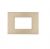 PLACCA 3P ORO SPAZZOLATO METALLO COMPATIBILE AIR BTICINO