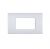 PLACCA 4P BIANCO METALLO COMPATIBILE AIR BTICINO