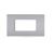 PLACCA 4P GRIGIO CHIARO METALLO COMPATIBILE AIR BTICINO
