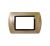 PLACCA 3P CHAMPAGNE COMPATIBILE BTICINO LIVING LIGHT