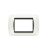 PLACCA 3 POSTI COMPATIBILE BTICINO LIVING INTERNATIONAL/LIGHT BIANCO CX3-01