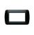PLACCA 4P NERO COMP.BTICINO LIVING INTERNATIONAL/LIGHT CX4-08