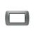 PLACCA 4P SILVER COMP.BTICINO LIVING INTERNATIONAL/LIGHT CX4-12