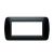 PLACCA 7P NERO COMP.BTICINO LIVING INTERNATIONAL/LIGHT CX7-08