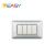 PLACCA 4P ALLUMINIO CHIARO EASY COMPATIBILE MATIX ECSE9804AC