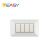 PLACCA 4P BIANCO EASY COMPATIBILE MATIX ECSE9804WH