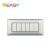 PLACCA 6P ALLUMINIO CHIARO EASY COMPATIBILE MATIX ECSE9806AC