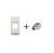 PRESA RJ45 CAT.6 FTP SCHERMATO AUTOCRIMPANTE COMPATIBILE BTICINO LIVING LIGHT