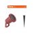 Faretto GU10 IP65 orientabile con picchetto da giardino Corten