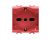 PRESA SCHUKO 2P+T 16A BIVALENTE ROSSO GEWISS CHORUS GW10214