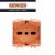 PRESA SCHUKO 2P+T 16A BIVALENTE ARANCIO GEWISS CHORUS GW10234