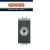 INTERRUTTORE 2P 16AX CON CHIAVE GEWISS CHORUS NERO GW12006