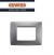 PLACCA ONE 3 POSTI GEWISS CHORUS GW16103VT TITANIO