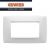PLACCA ONE 4 POSTI GEWISS CHORUS GW16104TB BIANCO